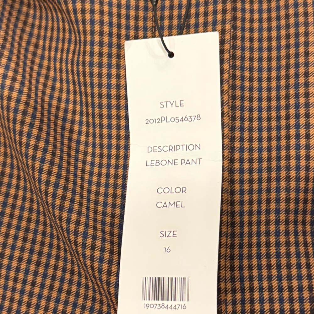 NWT Veronica Beard Lebone Micro Gingham Wide Leg … - image 9